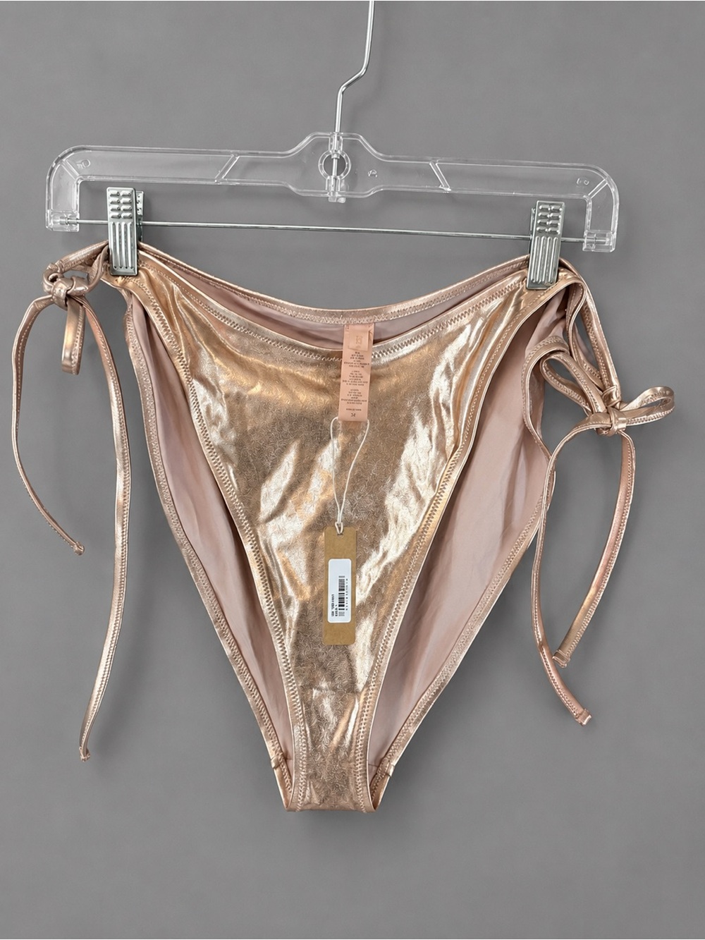 Skims gold metallic bikini bottom